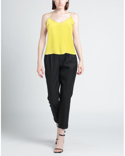 ALESSIA SANTI Yellow Top Viscose, Cupro