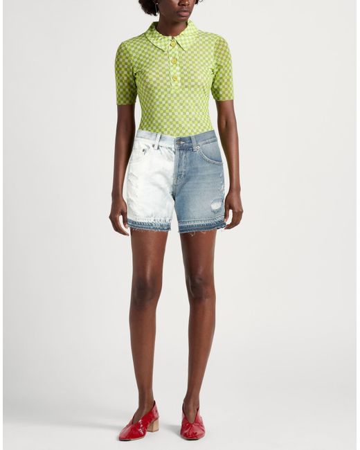 Dondup Blue Denim Shorts Organic Cotton
