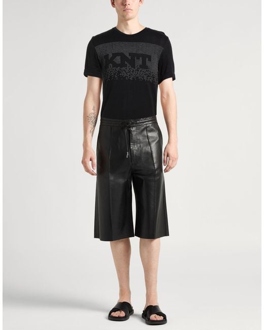 Kiton Black T-Shirt Cotton for men