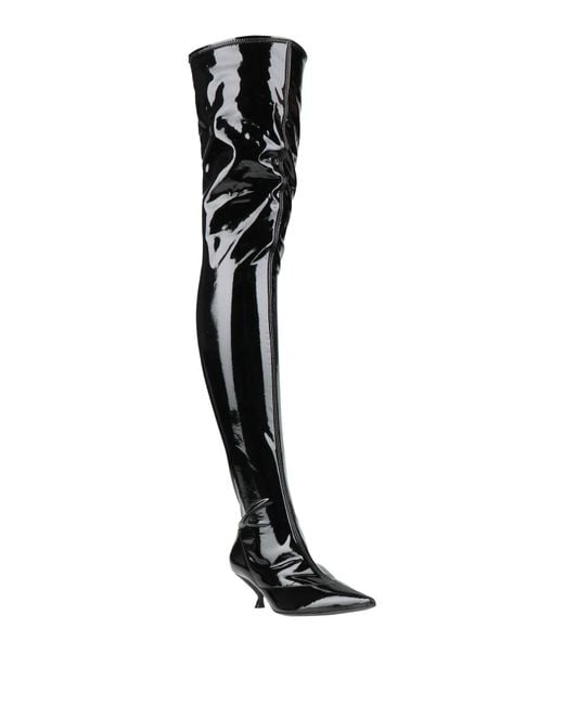 Sergio Rossi Black Boot Leather