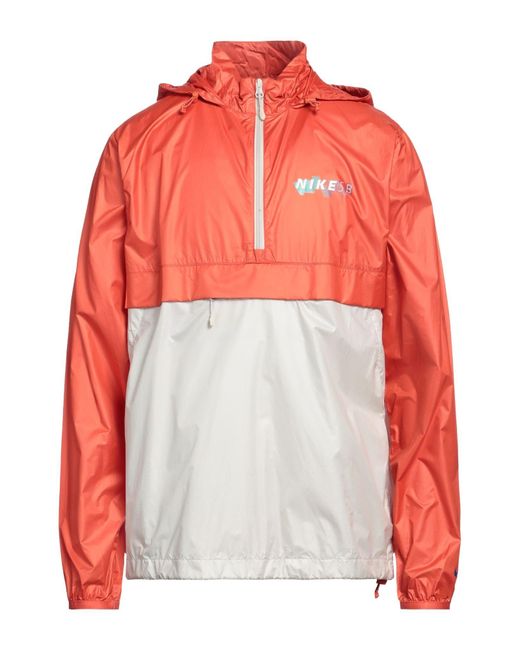 Orange nike clearance windbreaker