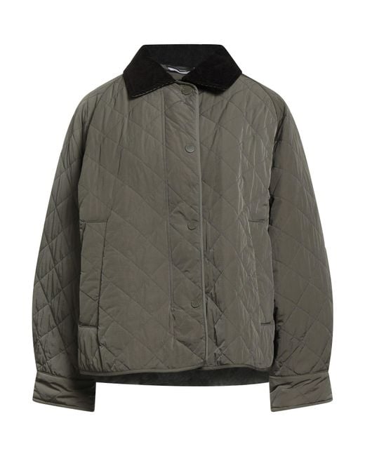 Weekend by Maxmara Green Military Puffer Polyamide