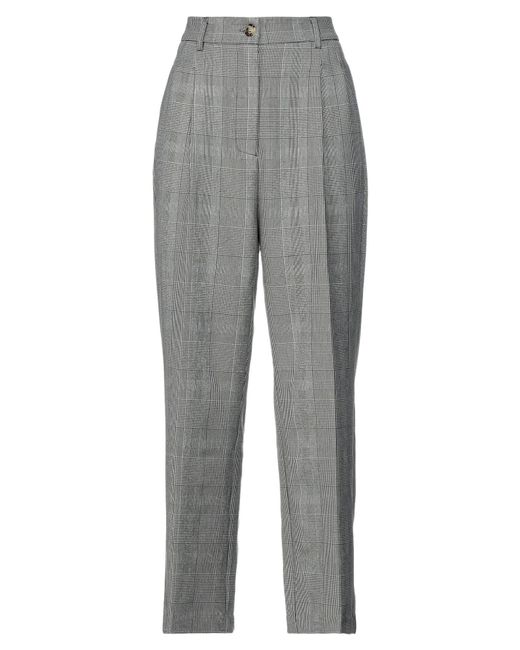 ViCOLO Gray Pants Polyester, Viscose, Elastane