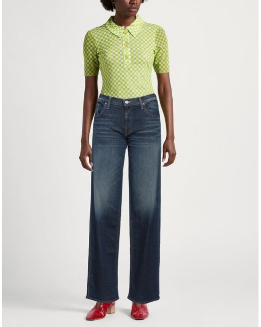 Mother Blue Jeans Cotton, Elastane