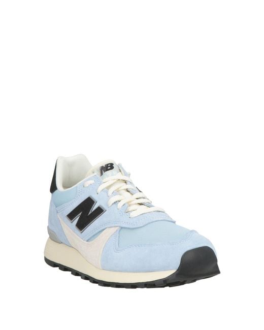 New Balance White 475P Sky Sneakers Leather, Textile Fibers for men