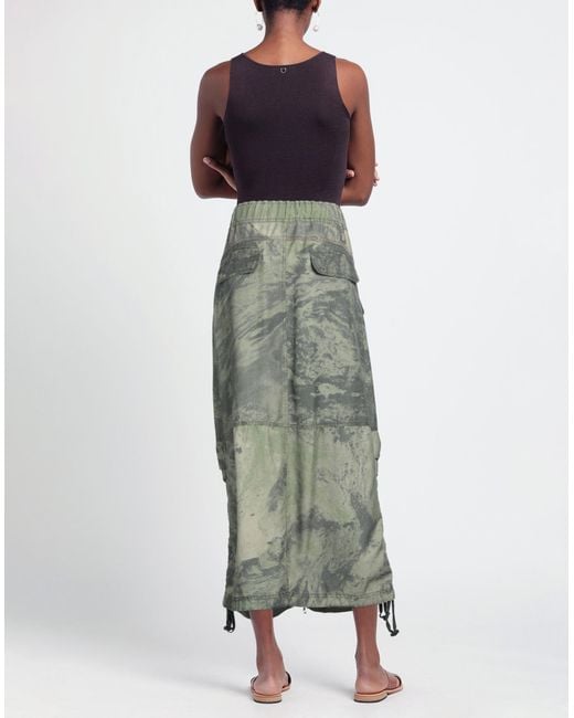 DIESEL Gray Midi Skirt