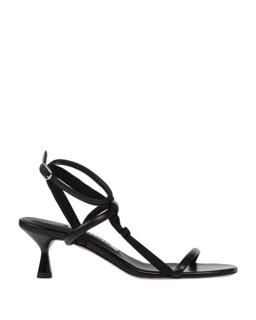 Kalliste White Sandals Leather, Textile Fibers