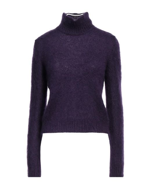 Alberta Ferretti Purple Turtleneck