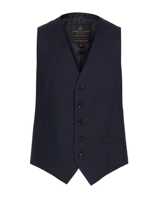 Oscar Jacobson Blue Waistcoat for men