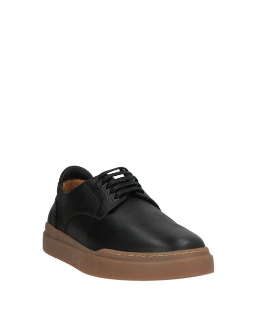 Cerruti 1881 Black Lace-Up Shoes Cow Leather for men
