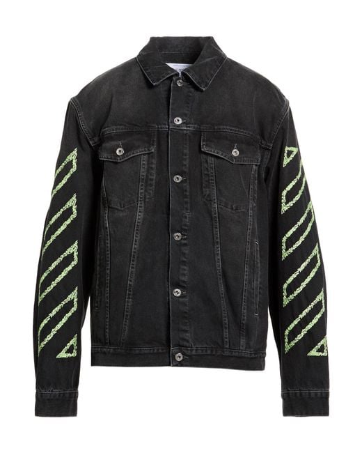 Off-White c/o Virgil Abloh Black Denim Outerwear Cotton for men