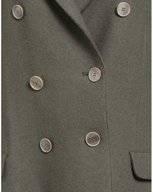 Eleventy Green Military Blazer Virgin Wool