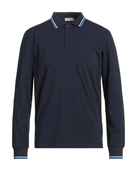 Cashmere Company Blue Polo Shirt for men