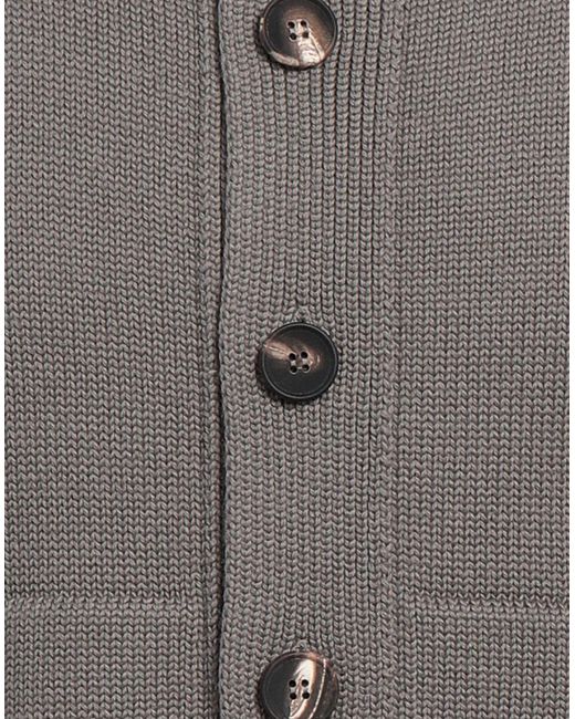 FILIPPO DE LAURENTIIS Gray Cardigan for men