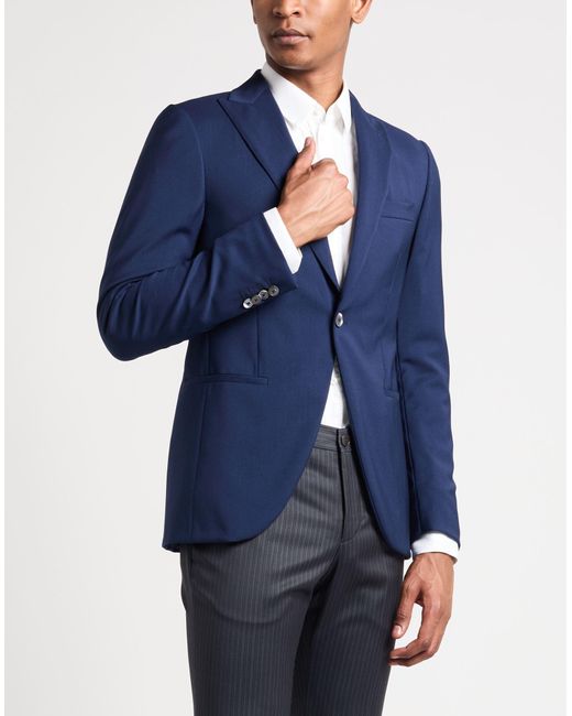 Pal Zileri Blue Suit Wool for men