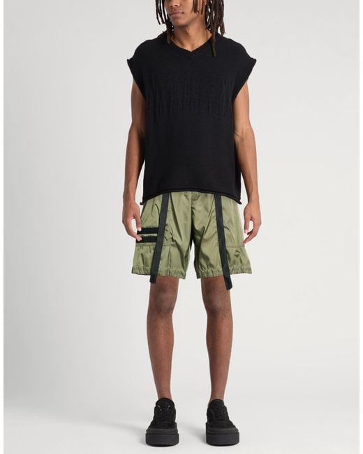 DSquared² Green Military Shorts & Bermuda Shorts Polyamide for men