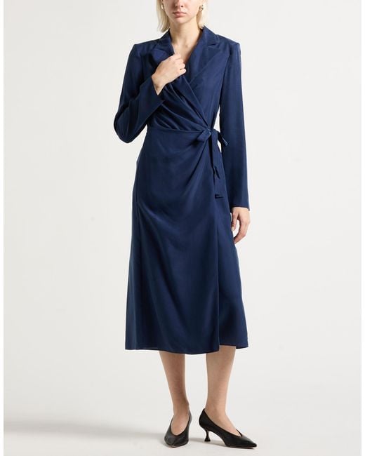 Alberta Ferretti Blue Midi Dresses