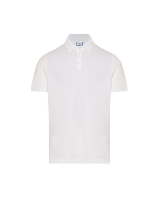 Fedeli Poloshirt in White für Herren