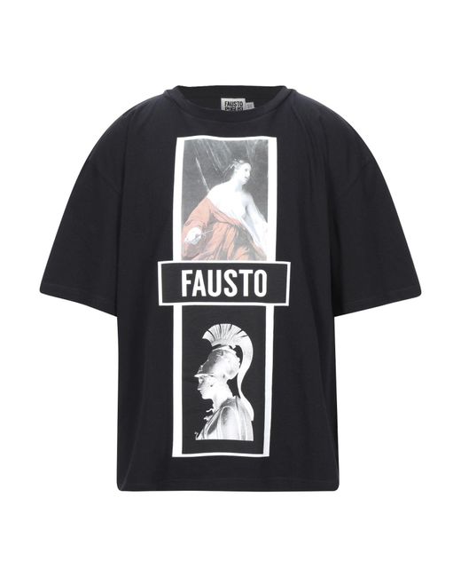 Fausto Puglisi Black T-Shirt Cotton for men