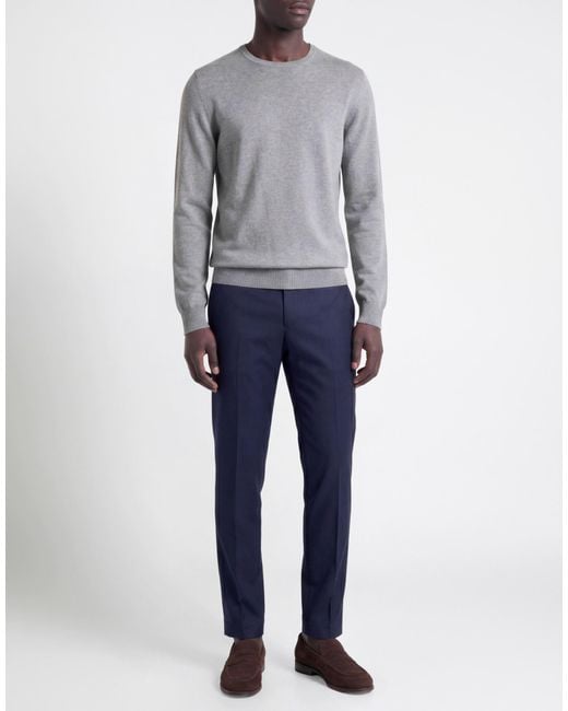 Fedeli Gray Sweater Cashmere for men