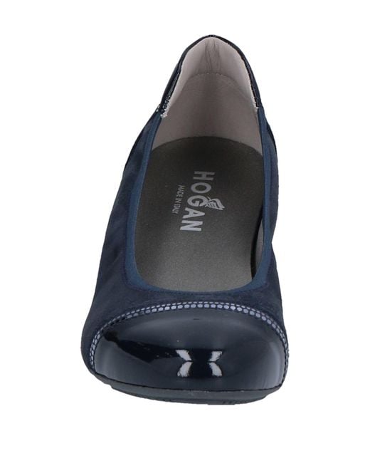 Hogan Blue Ballet Flats