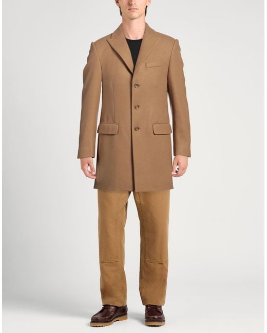 Daniele Alessandrini Brown Coat for men