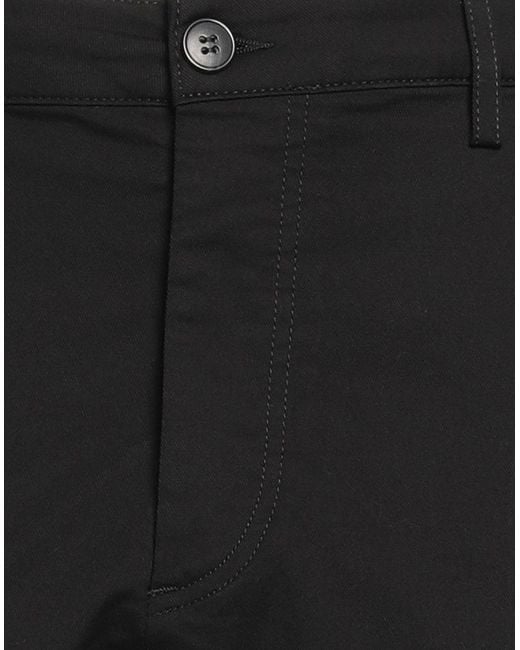 Brian Dales Black Pants Cotton, Elastane for men