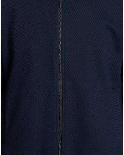 Exte Blue Jacket Polyester, Viscose, Wool for men