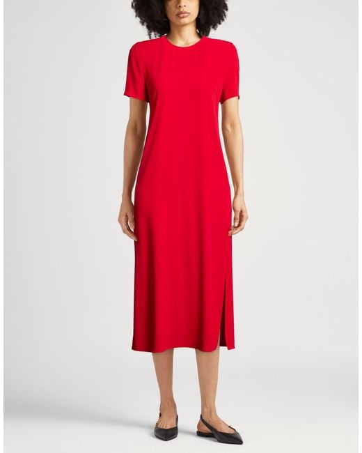 Kaos Red Midi Dress