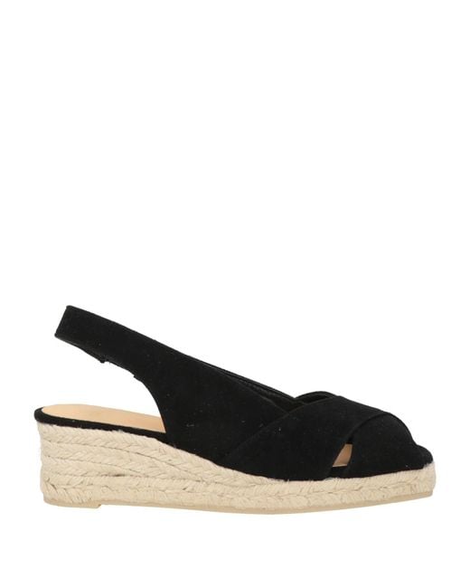 Castaner Black Espadrilles Leather