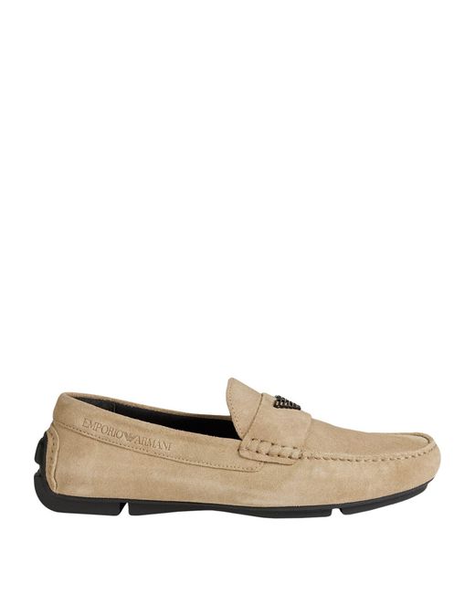 Emporio Armani Natural Loafers for men