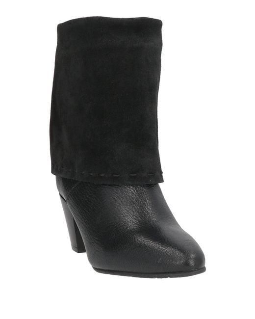 Pedro Miralles Black Ankle Boots Leather