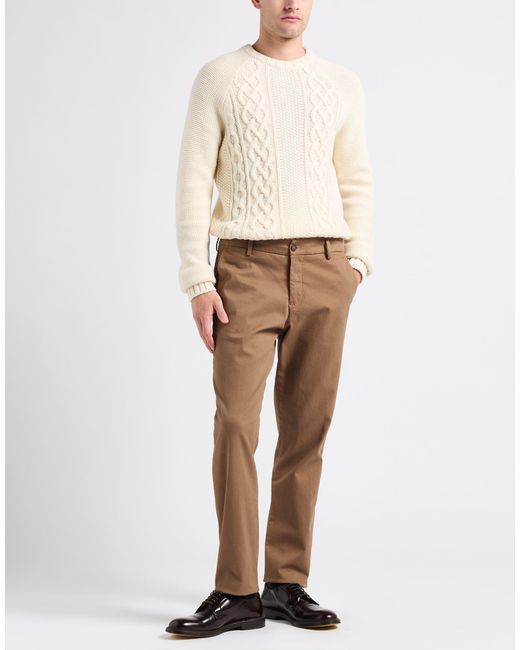 Bomboogie Gray Camel Pants Cotton, Elastane for men