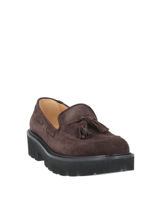 Anna F. Brown Dark Loafers Leather
