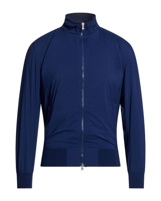 Barba Napoli Blue Jacket Polyester for men