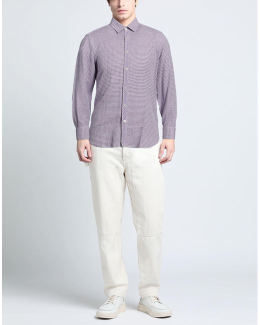 Canali Purple Shirt for men
