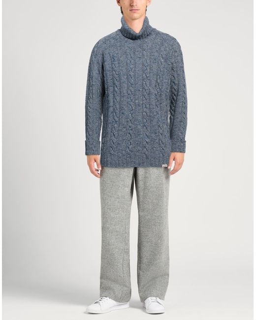 Brooksfield Blue Turtleneck for men