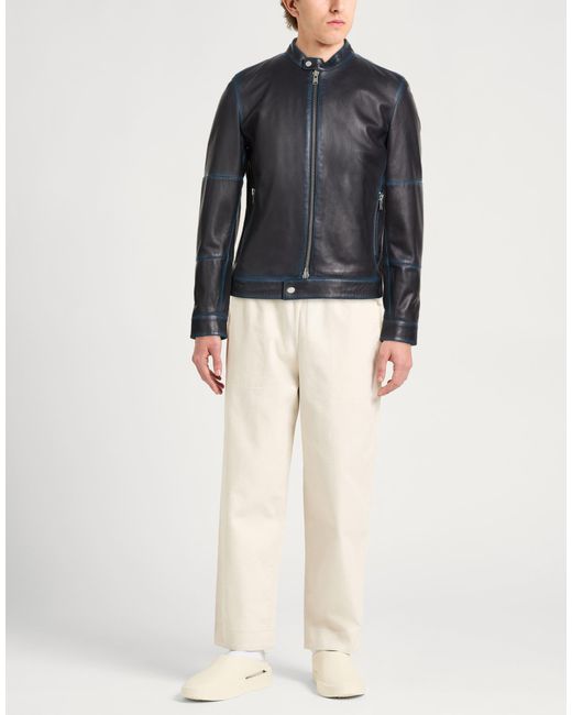 Liu Jo Blue Jacket Leather for men