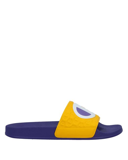 Sandalias Champion de Caucho de color Amarillo para hombre | Lyst