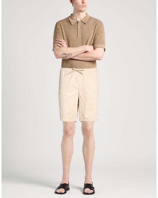 ARMANI EXCHANGE Natural Shorts & Bermuda Shorts Lyocell, Cotton for men
