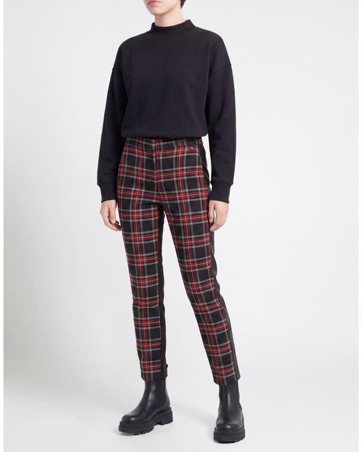 Liu Jo Red Pants Polyester, Viscose, Elastane