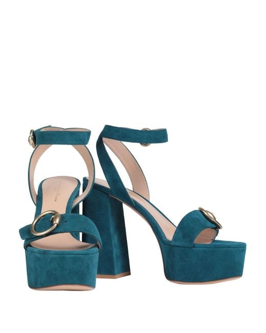 Gianvito Rossi Blue Sandals
