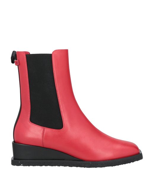 Ferragamo Red Stiefelette