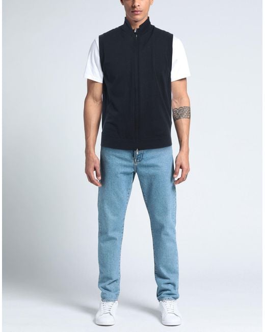 FILIPPO DE LAURENTIIS Blue Cardigan for men