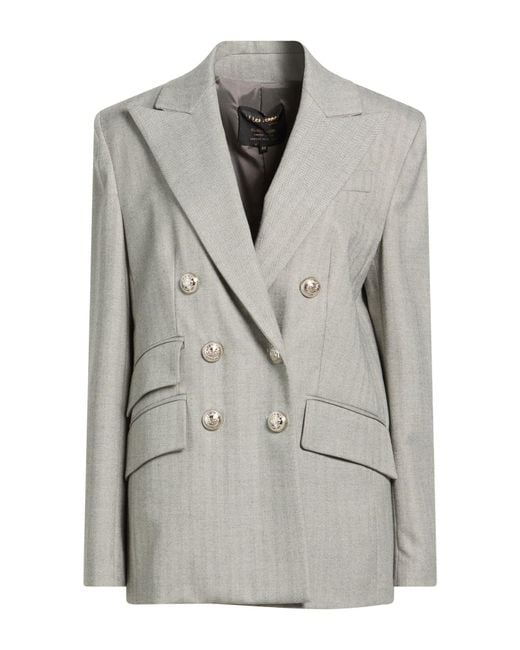 W Les Femmes By Babylon Gray Blazers
