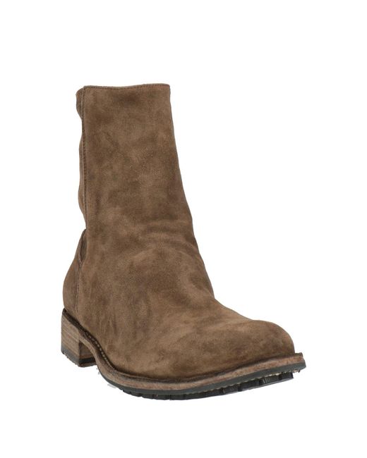 Officine Creative Brown Ankle Boots Leather