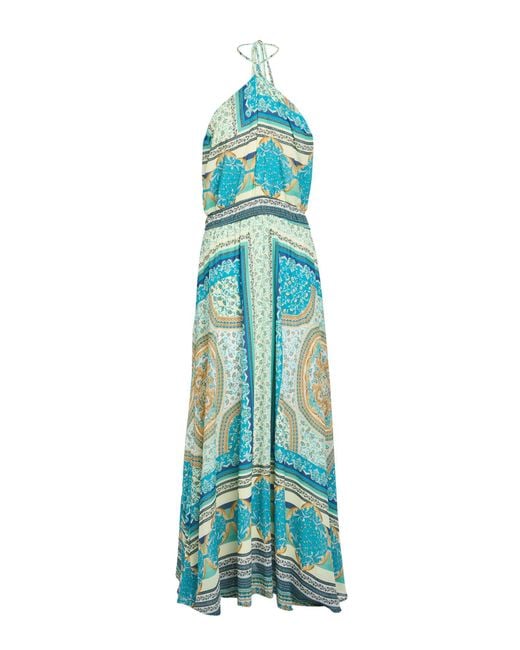 Rebel Queen Blue Maxi Dress Polyester