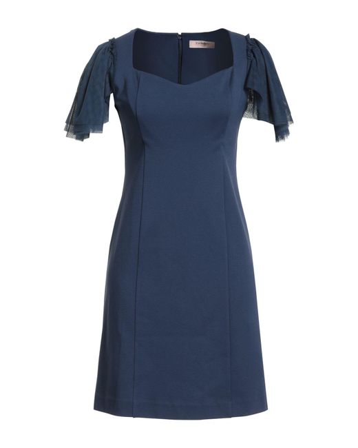 Twinset Blue Mini Dress