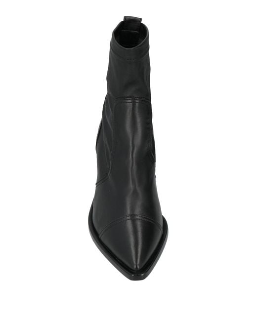 Agl Attilio Giusti Leombruni Black Ankle Boots Leather