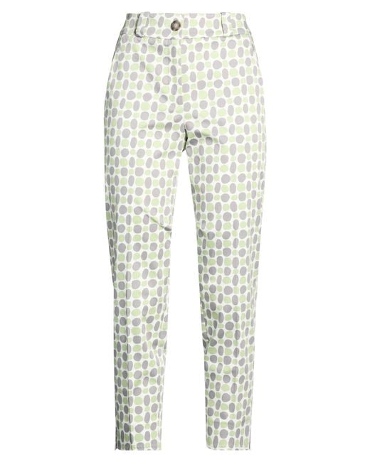 Peserico White Light Pants Cotton, Elastane